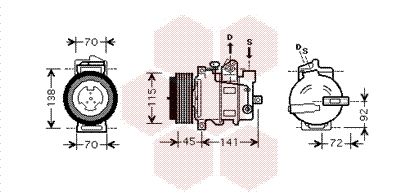 VAN WEZEL Kompressor,kliimaseade 3000K439